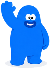 Pono, le géant bleu, salue de la main